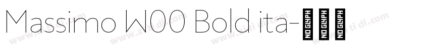 Massimo W00 Bold ita字体转换